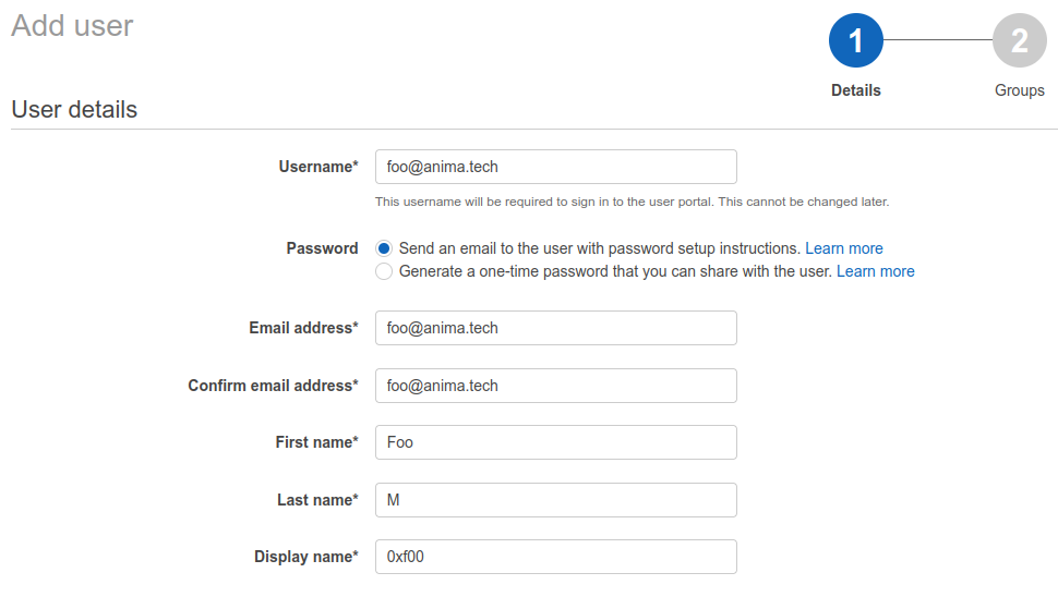 Add an SSO user Add an SSO user